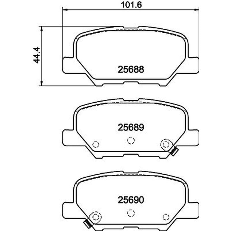 Mintex Rear Brake Pad Set MDB3336