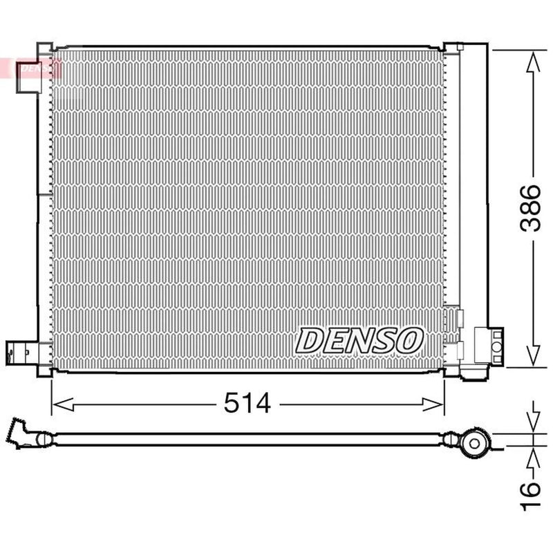 Denso Air Conditioning Condenser DCN46022