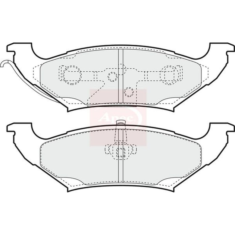 Apec Rear Brake Pad Set PAD1069