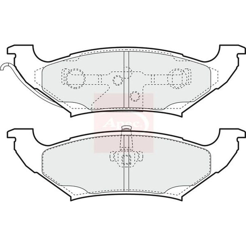 Apec Rear Brake Pad Set PAD1069