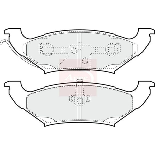 Apec Rear Brake Pad Set PAD1069