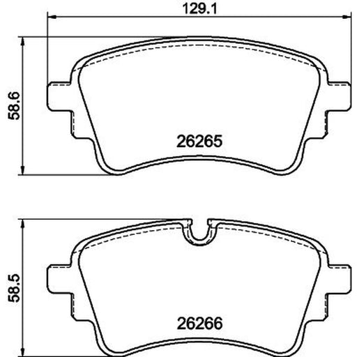 DON Rear Brake Pad Set PCP2023