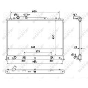 NRF Engine Radiator 53904