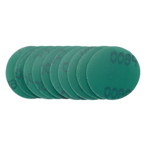 Draper Wet and Dry Sanding Discs with Hook and Loop, 50mm, 600 Grit (Pack of 10) Draper  - Town Parts