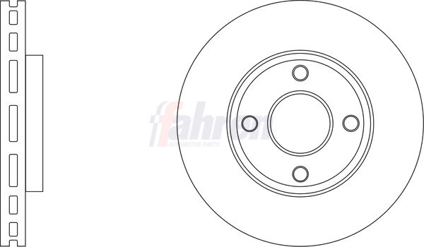 Fahren Brake Disc Set Vented