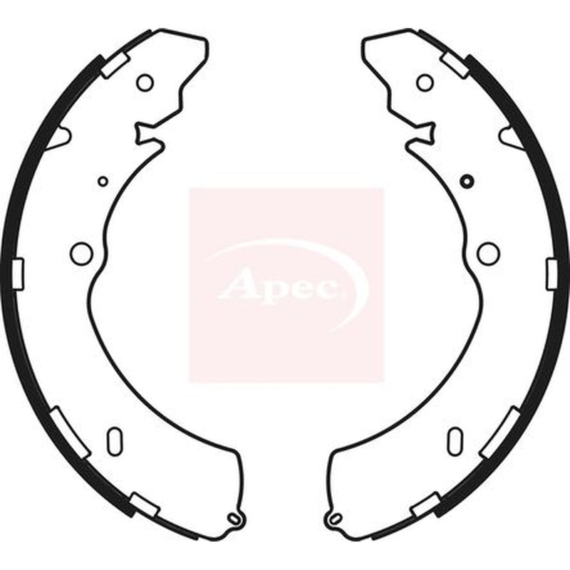 Apec Brake Shoe Set Axle Kit SHU784
