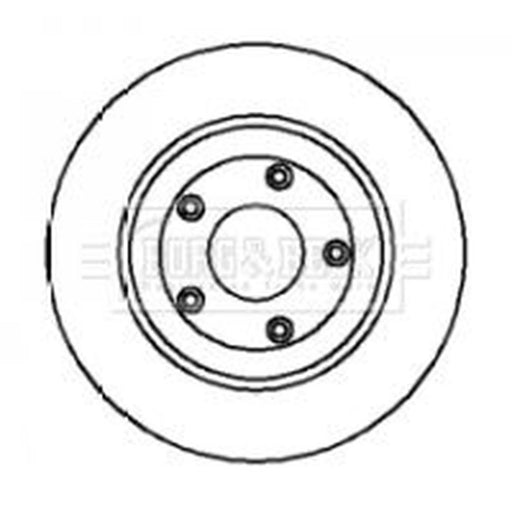 Borg & Beck 2 x Rear Brake Discs BBD4229
