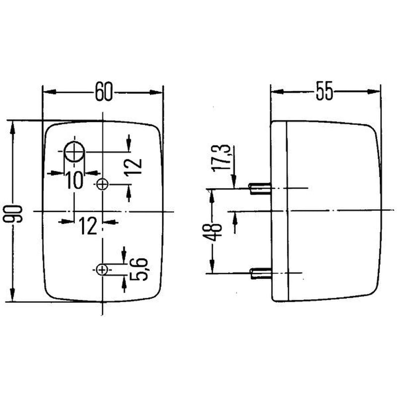 Hella Direction Indicator Light Right Front 2BA 002 652-111