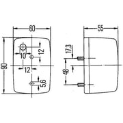 Hella Direction Indicator Light Right Front 2BA 002 652-121