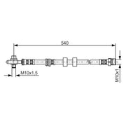 Bosch Brake Hydraulic Hose Line Front 1 987 476 978