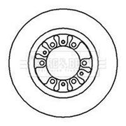 Borg & Beck 2 x Vented Front Brake Discs BBD5044