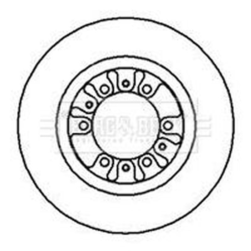 Borg & Beck 2 x Vented Front Brake Discs BBD5044