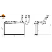 NRF Heater Matrix Core Heat Exchanger 54437
