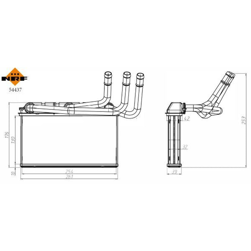 NRF Heater Matrix Core Heat Exchanger 54437