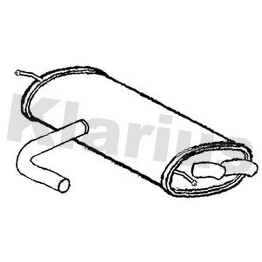 Klarius Box With Tail Pipe Rear VW1570W