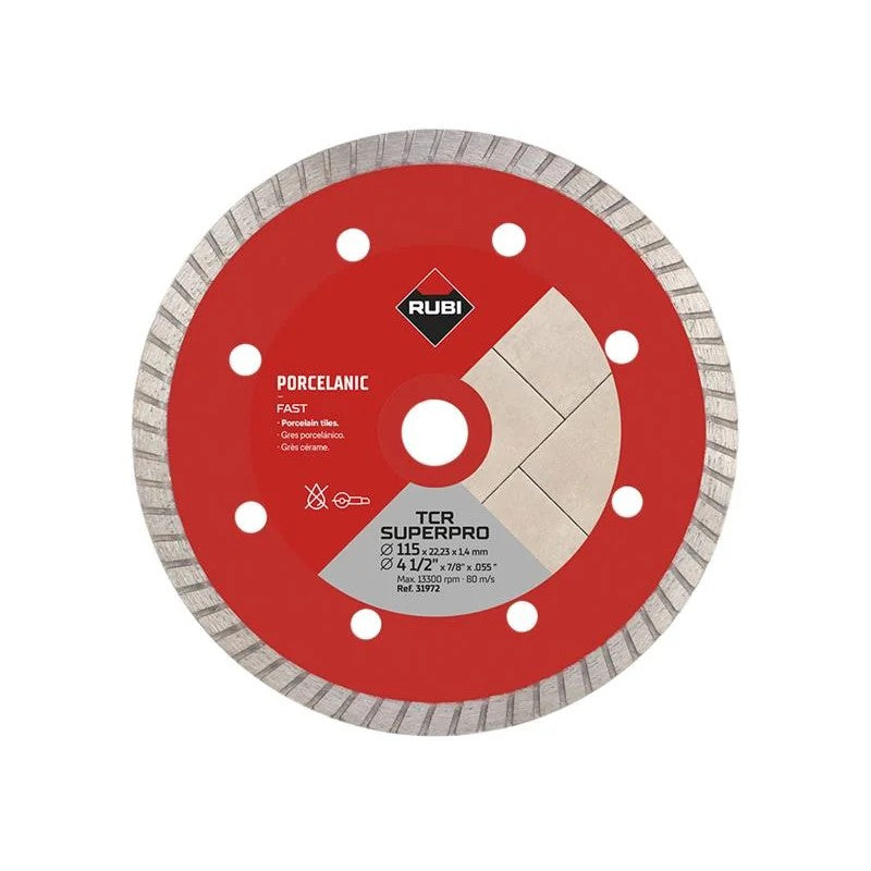 RUBI TILING TOOLS TCR115 SUPERPRO Diamond Blade 115mm - 31972
