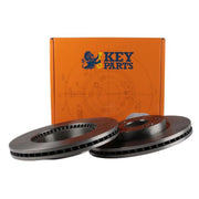 Key Parts 2 x Vented Front Brake Discs KBD4495