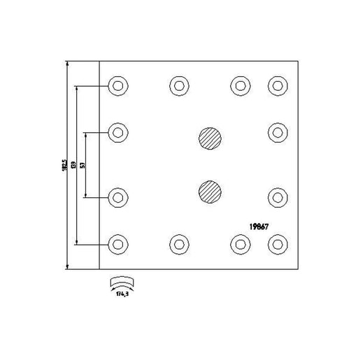 DON Don Cv Brake Lining Set GG2322S7115