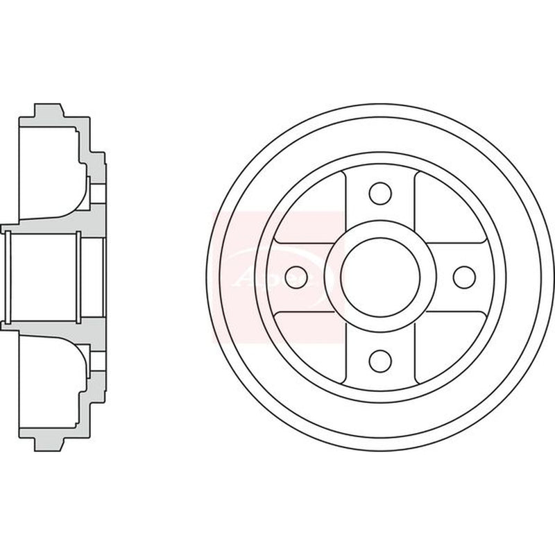 Apec Brake Drum Assembly Rear DRM9937