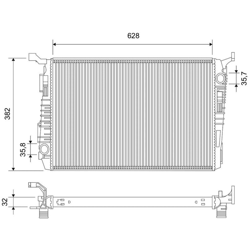 Valeo Engine Radiator 701106
