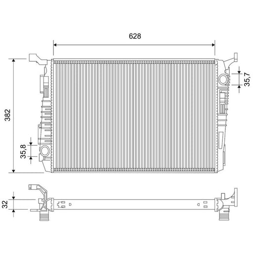 Valeo Engine Radiator 701106