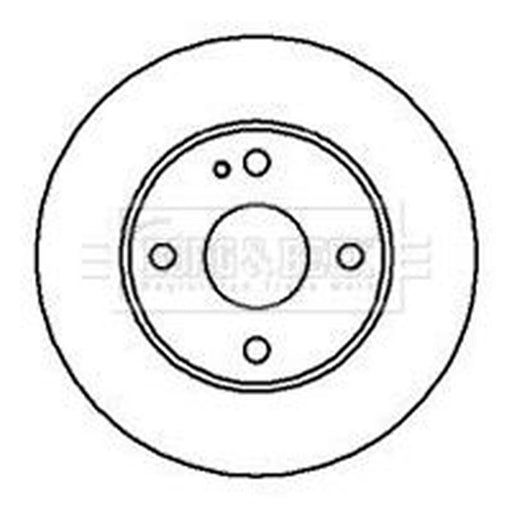 Borg & Beck 2 x Vented Front Brake Discs BBD4051