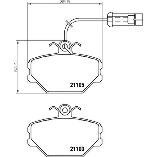 Mintex Front Brake Pad Set MDB1384