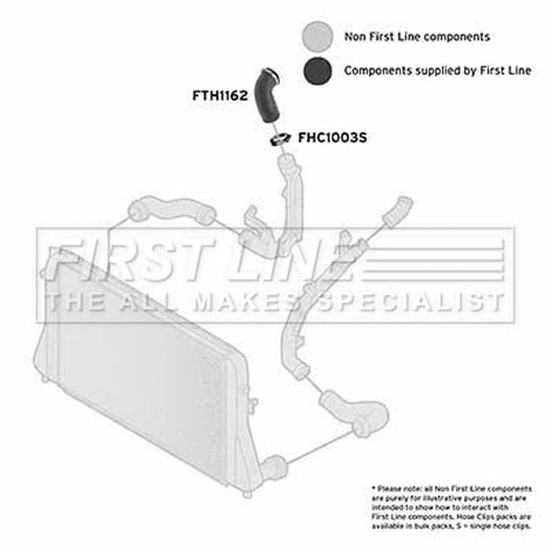 First Line Intercooler Turbo Charge Air Hose FTH1162