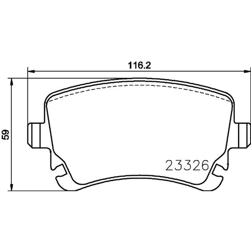 Mintex Rear Brake Pad Set MDB3904