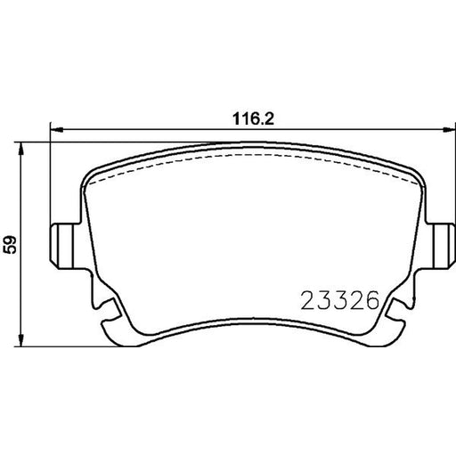 Mintex Rear Brake Pad Set MDB3904