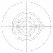 Borg & Beck 2 x Vented Front Brake Discs BBD5532