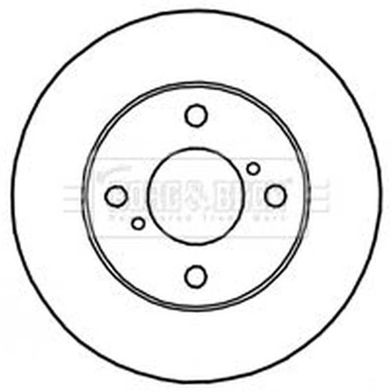 Borg & Beck 2 x Vented Front Brake Discs BBD4791