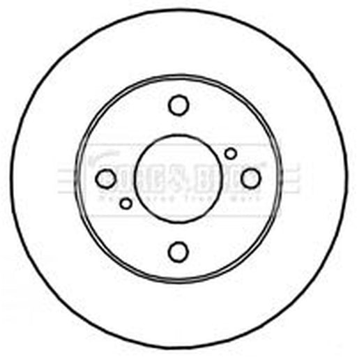 Borg & Beck 2 x Vented Front Brake Discs BBD4791