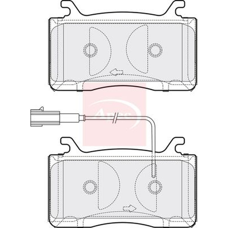 Apec Front Brake Pad Set PAD2206
