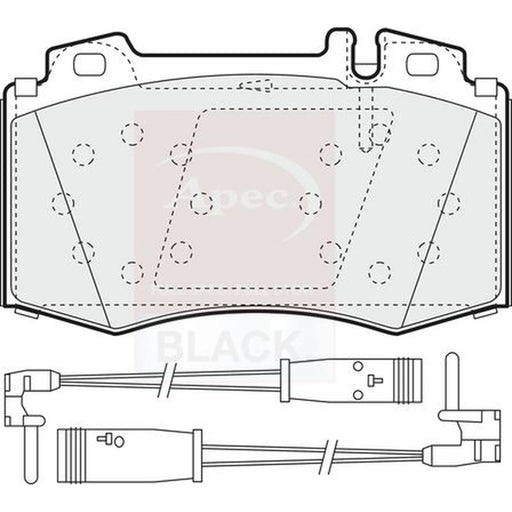 Apec Front Brake Pad Set PAD1535B