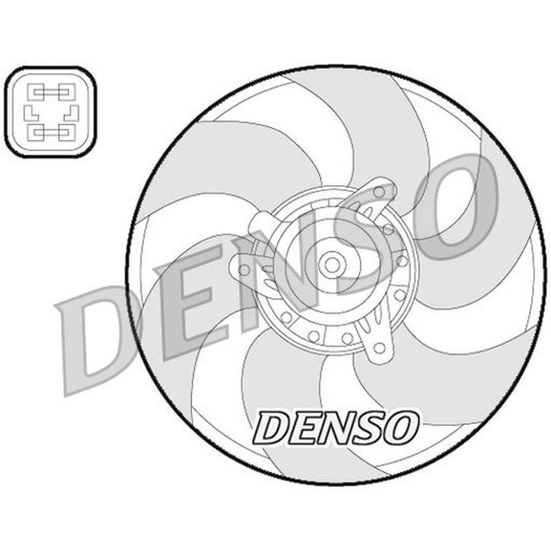 Denso Engine Cooling Fan DER07009