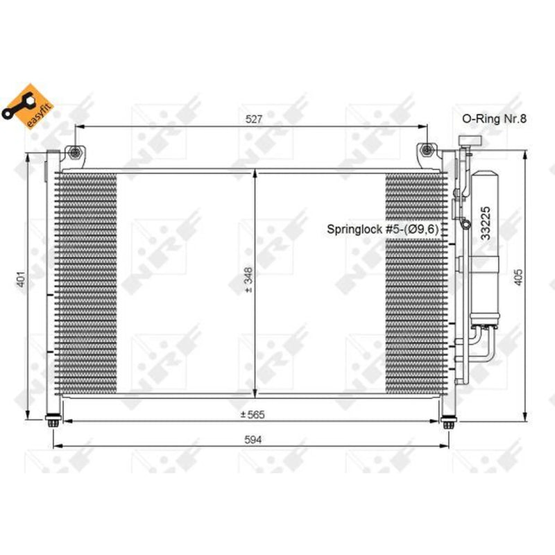 NRF Air Conditioning Condenser 35870