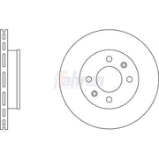 Fahren 2 x Vented Front Brake Discs FBD6392