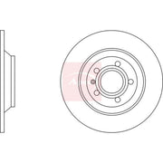 Apec 2 x Solid Rear Brake Discs DSK2854