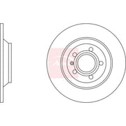 Apec 2 x Solid Rear Brake Discs DSK2854