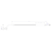 Juratek Brake Hydraulic Hose Line Rear Right JBH1259R