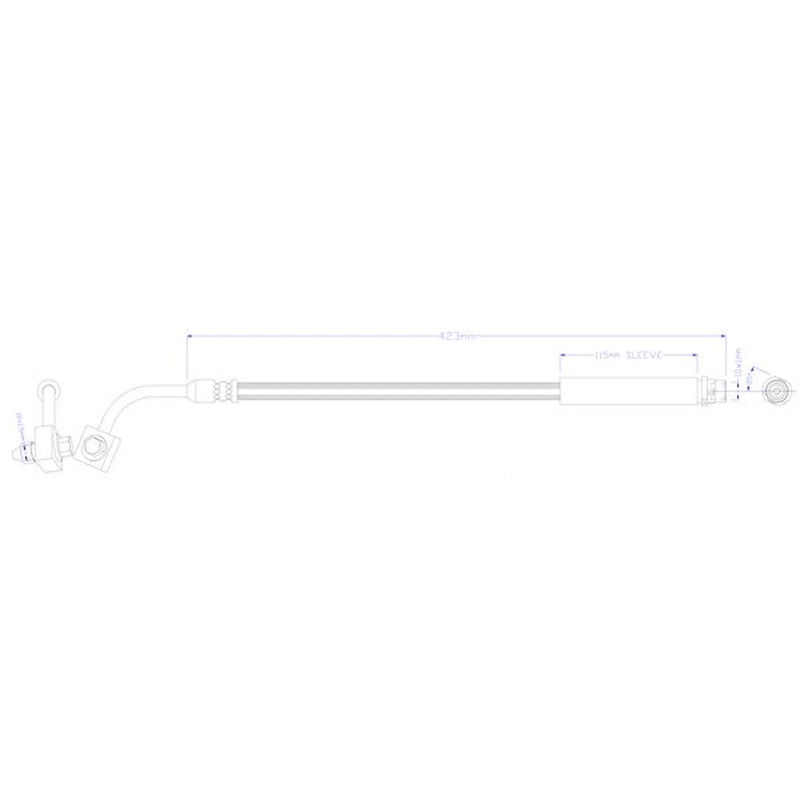 Juratek Brake Hydraulic Hose Line Rear Right JBH1259R
