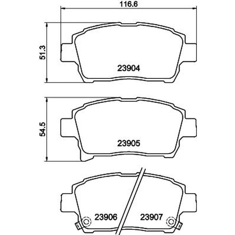 DON Front Brake Pad Set PCP1250