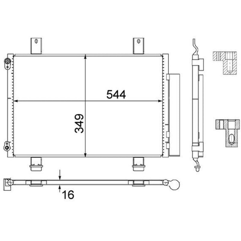 Mahle Air Conditioning Condenser AC 456 000S