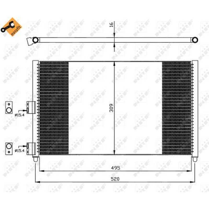 NRF Air Conditioning Condenser 35502
