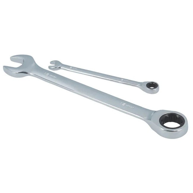 Laser Tools Ratchet Ring Combination Spanner Set 12pc - PL