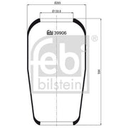Febi Air Suspension Bellow 131mm Rear 39906