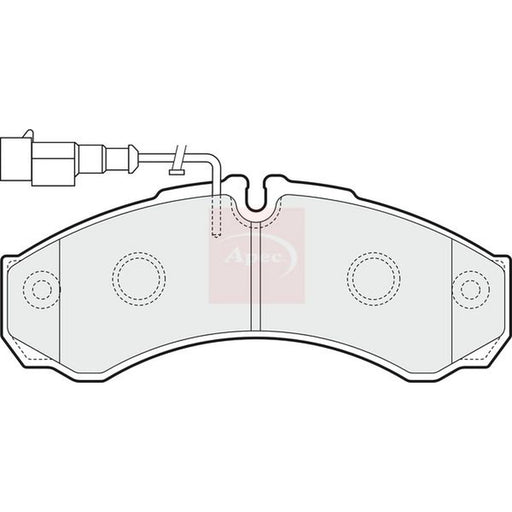 Apec Rear Brake Pad Set PAD1542