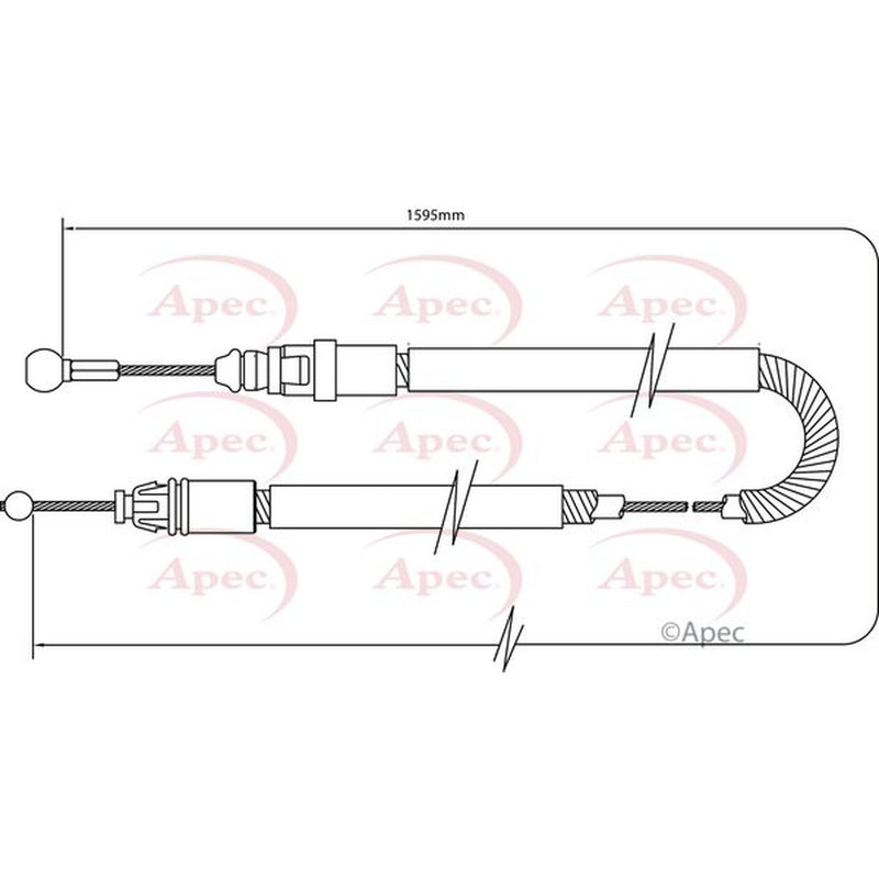 Apec Handbrake Cable Right Rear CAB1492