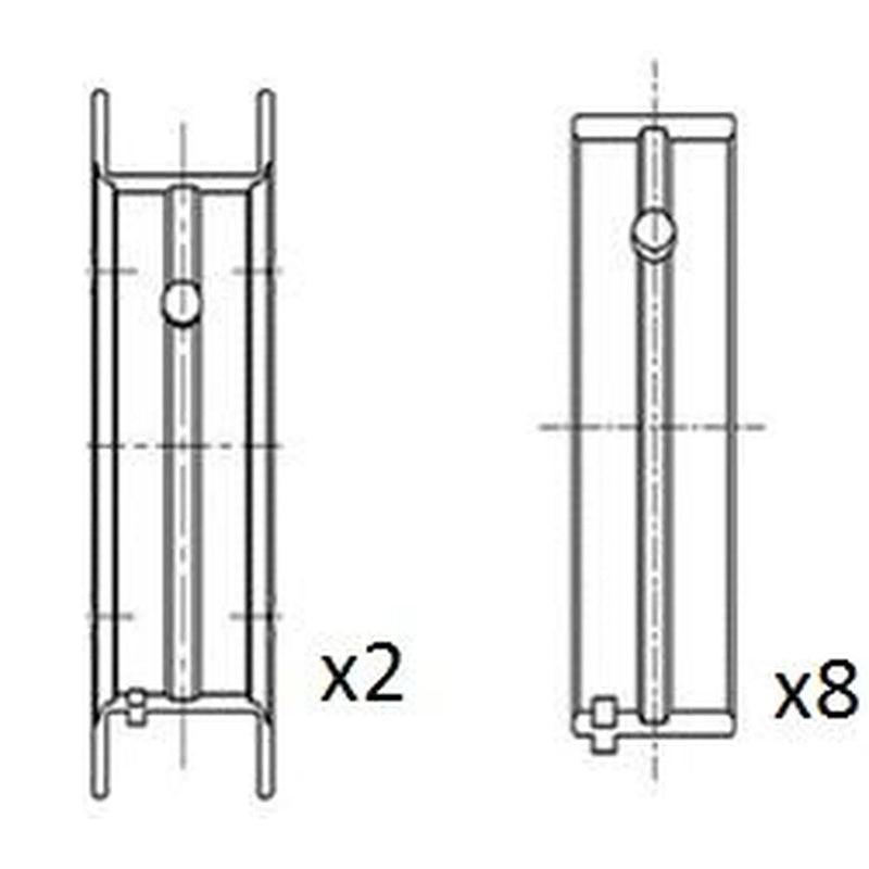 FAI Main Bearing Set 62mm BM1037-STD